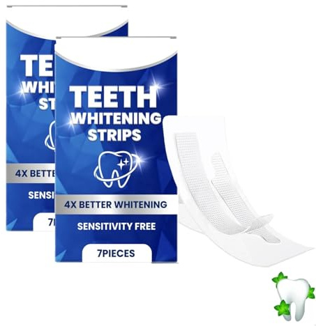 Schonende Zahnaufhellung Whitening Strips, 2026 Teeth Whitening Strips, Zähne Aufhellen, Zahnsteinentferner Bleaching Zähne, Sicher für den Zahnschmelz, Nicht Empfindliche Zahnaufhellung (2)