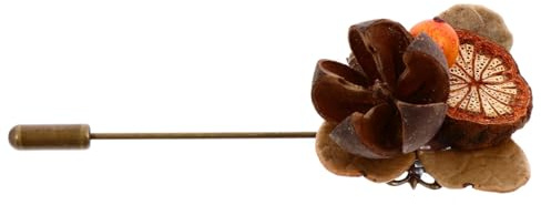 GALPADA Broche de Cones de Pin Simulés Vintage et Baies avec Feuilles en Bronze, Accessoire Élégant pour Vêtements, pour L'automne Fêtes