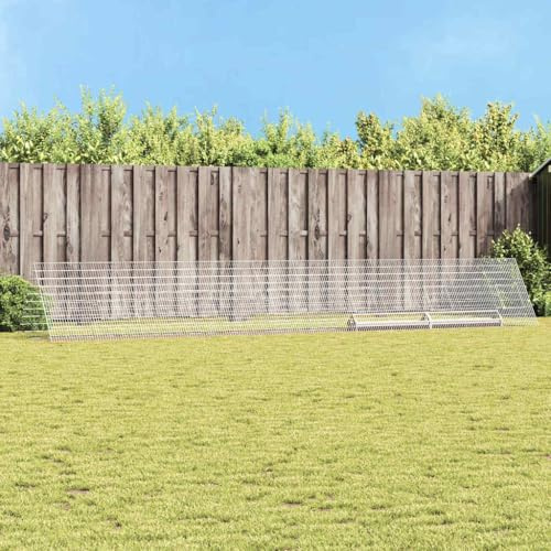 QUAHEAS Gabbia per polli in acciaio zincato, 650 x 100 x 85 cm, resistente alle intemperie, per giardino e terrazza, stabile recinto per piccoli animali con rifugio sicuro e pratico beccuccio