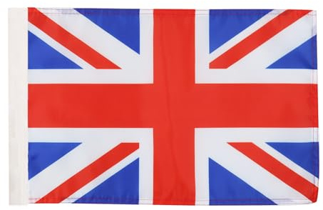AZ FLAG Flagge Vereinigtes Königreich 45x30 cm Polyester 100D Hohlsaum | Für innen und außen Britische dekorative Flagge United Kingdom doppelte Nähte und verstärkte Kanten mit Masttunnel