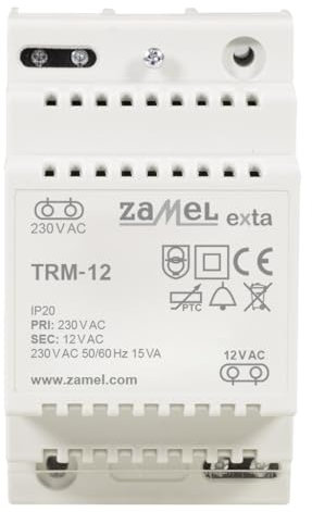 ZAMEL TRM-12 Klingel-Transformator 12 V/AC 1.25 A