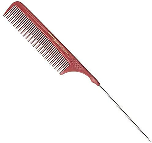 Hercules Sägemann C21 rot Toupier-Nadelstielkamm 8.75 Carbon Kamm, 1er Pack (1 x 1 Stück)