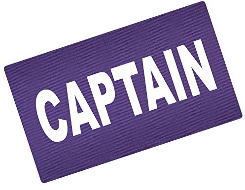 fanshirts4u Kapitänsbinde Spielführerbinde Captainsband Captain (lila, Junior ca. 22cm Umfang)