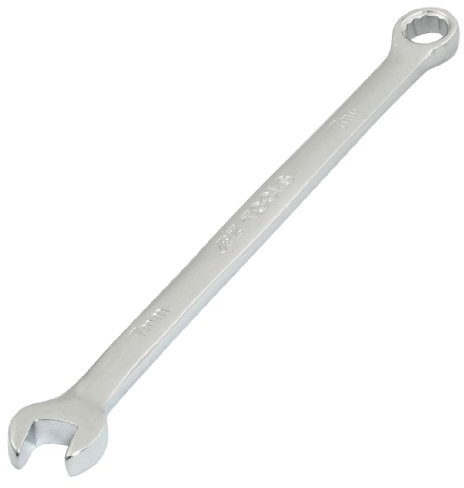 Aexit Herramientas de llave inglesa combinada de acero plateado con llave de tono plateado alloy-vanadio (model: J3293VIX-7315KO) de 7 mm