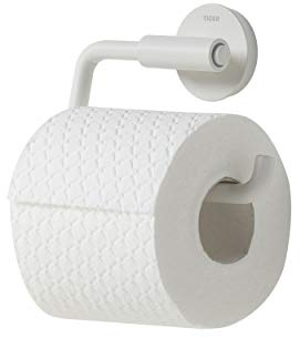 Tiger Urban Toilettenpapierhalter schwenkbar, Farbe: Weiß, mit austauschbaren Dekor-Ringen zur individuellen Gestaltung, 1316530146, 14x10 cm