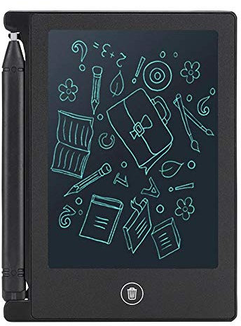 4,5-Zoll-LCD-Schreibtafel, ultradünne Handschrift-Tablette Writing Drawing Notebook LCD-Panel Portable für Kinder Kinder(Schwarz)