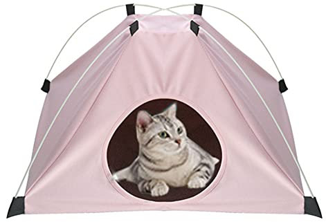 Haustier Tipi Zelt Hunde Haustierzelt Katze Haustierbett mit Plüschkissen Hundezelt Faltbar Katzenzelt Flauschig Hundebett Kuschelig Katzenbett Weich Höhlenbett Welpen Haustierhöhle Kleine Hunde