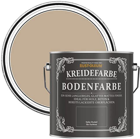 Rust-Oleum braun strapazierfähige, kratzfeste Bodenfarbe für Holz und Beton - Gesalzenes Karamell 2,5 Litres