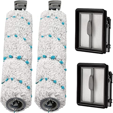 Home Times Bürstenwalze für Bissell CrossWave X7 Pet Pro 2955N,3479N Multi-Surface All in One Nass-Trocken-Staubsauger und Filter (Weiß multifunktional)
