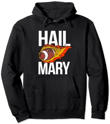 American Football Flamme Hail Mary Pullover Hoodie