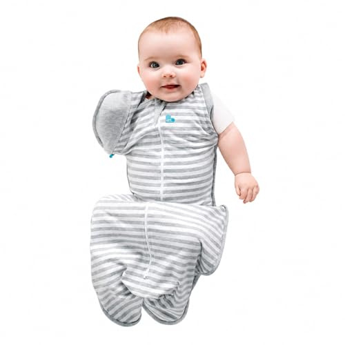 Love To Dream Wickelsack für den Übergang eng anliegende Passform, abnehmbare Flügel, 2,5 Tog (16–20 °C), maschinenwaschbar, Von Hebammen empfohlen, Doppelreißverschluss