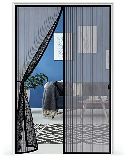 Zanzariera Porta Finestra 100x210cm, Zanzariere Magnetiche per Porte Finestre, Chiusura Automatica Delle Zanzariera con Calamita, Tende Antizanzare per Porta del ingresso, Balcone e Soggiorno