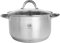 KARL HAUSMANN Pentola in acciaio inox – 4 l – Ø 22 cm – Pentola a induzione adatta a tutti i piani cottura – Pentola in acciaio inox con coperchio – Pentola per zuppa – Pentola per spaghetti