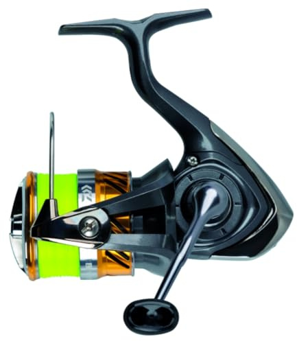 DAIWA 20 Laguna LT 3000-C, Spinn-Angelrolle, Frontbremse, Vorbespult mit J-Braid X4 0.19 Gelb, 10502-300