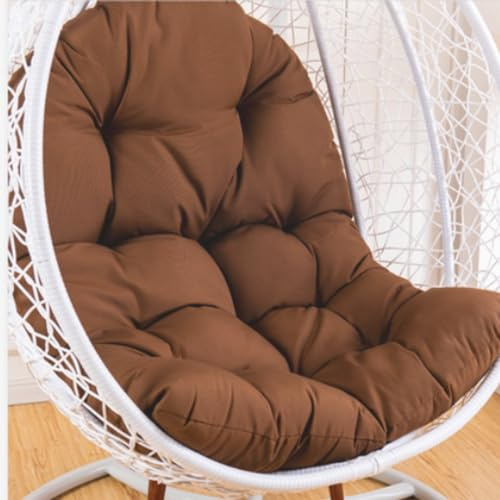 Cojín para silla con forma de huevo, cojín para sillón colgante, cojín para silla de ratán, cojín integrado, varias opciones de color, apto para jardines exteriores, columpios interiores, sofás (120 x