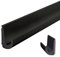 Inscrip J-Shaped PVC Rain Gutter, 26 mm Height Self-Adhesive J Shape Gutter, Drip Strip for Truck, RV, Boat, Van, Door (Black, 5M)
