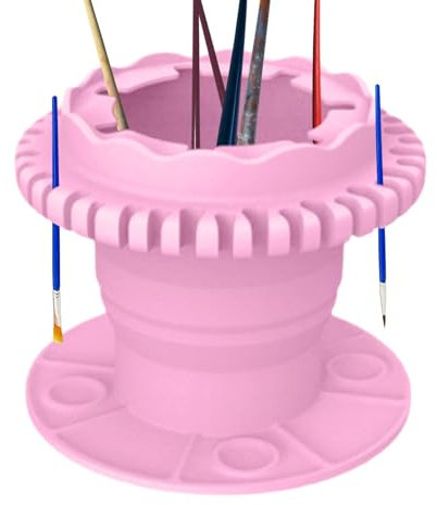 Paint Brush Cleaning Bucket, Paint Brush Holder Cleaner | Silicone Kids Paint Brush Holder Foldable - Small Painting Water Cup Doodle Drawing Brush for Lynther Lab, Bedroom