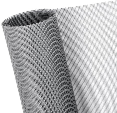 Fliegengitter Gewebe DIY Fenster Insektenschutzgitter aus hochwertigen Materialien Insektenschutz Fenster für Balkontür Wohnzimmer Terrassentür (Grau)