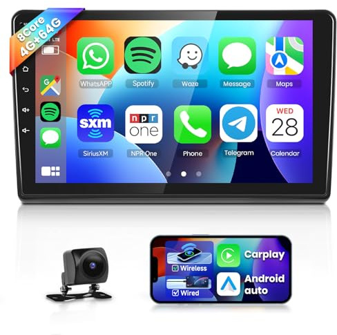 8 CORE 4G+64G Autoradio Android 13 per Fiat Ducato 3/Peugeot Boxer 2/Citroen Jumper 2 2011-2022, 9 HD IPS Touchscreen Stereo Auto co DSP Carplay Android Auto GPS Wi-Fi Bluetooth FM RDS Retrocamera