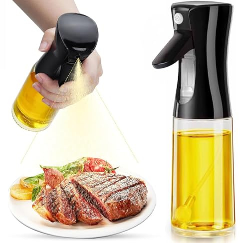 Oil Sprayer Bottle for Cooking 300 ml – Refillable Olive Oil Mister with Fine-Mist Trigger, Leak-Proof Dispenser for Air Fryer, BBQ, Salad, Baking, Vinegar & Soy Sauce