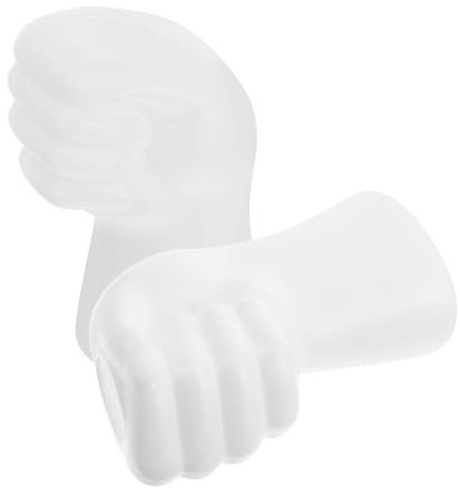 VANZACK 2piezas Adornos De Jarrones De Plástico Florero Brazo De Mano para Arreglos para Bodas Fiestas y Decoración De Oficina Color Natural