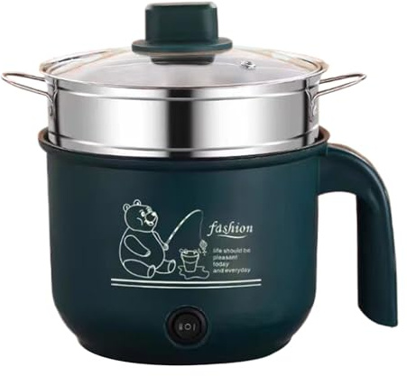 Hot Pot électrique, petite cuisinière portable, design compact, chauffage rapide et facile à utiliser, pour famille, jardin, camping, pêche, pique-nique, cuisine, 16 x 17 x 20 cm