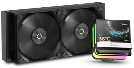Sigma PRO L24 BK Refrigeración Líquida PC 240mm CPU Cooler con 3,5 Screen