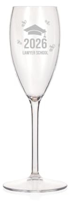 Wanapix | Flûte en plastique personnalisée | Flûte à champagne gravée | 17 cl | Remise de diplôme