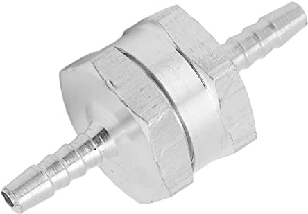 Bamjour Rückschlagventil, Rückschlagventil mit Aluminiumlegierungsmaterialien für Kraftstoff, Benzin, Öl, Benzin, Wasser (4mm)