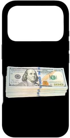 Carcasa para iPhone 17 Pro Pila de Cien dólares Benjamin Franklin