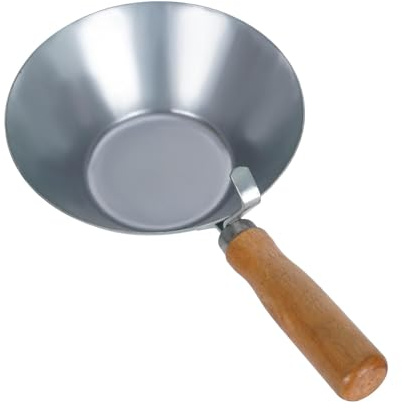 kowaku Bucket Cement Spoon Concrete Mixing Utensil Mortar er Ergonomic Handle Thickened Carbon Steel for Putty Plaster