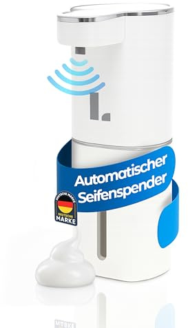 LUNARIA Automatischer Seifenspender 420 ml – Infrarot Sensor Touchless Soap Dispenser, USB Wiederaufladbar, Berührungslos für Küche, Bad & Händewaschen (Seifenspender Schaum, 1, stück)