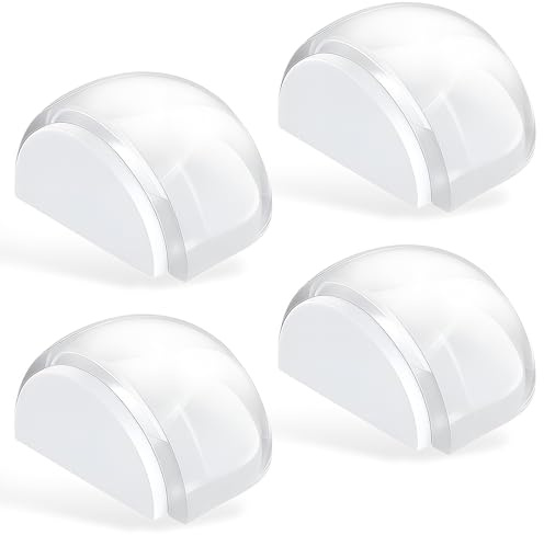 4 PCS Türstopper Boden Selbstklebend, Türstopper Boden kleben für alle Hartböden, Leise Türpuffer mit Starkem Halt, schützt Wände, Türen & Möbel vor Beschädigungen