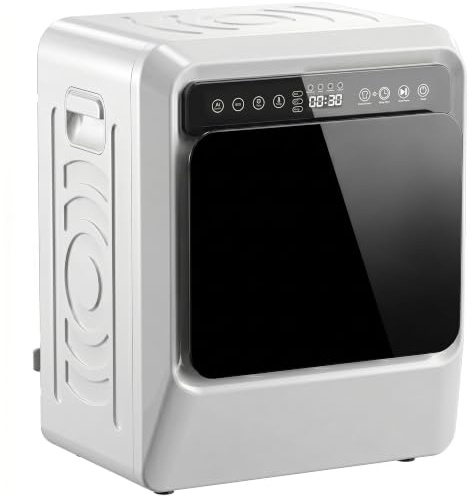 HOMCOM Vented Tumble Dryer 5kg Wet Laundry/3kg Dry Capacity 1000W White | Compact Front Tumble Dryer, Smart Drying, Stainless Steel Tub, Freestanding Stackable Clothes Drying Machine