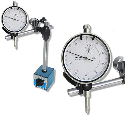 STEINLE Magnet Messstativ Standard inkl. Messuhr ECO im SET Messbereich 10/0,01 mm