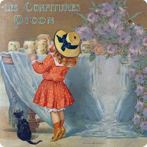 Cartexpo PL829 Alimentation Dessous de Plat Confitures Picon Verre