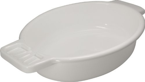 Waschschale, weiß Waschschüssel aus Kunststoff mit Seifenablage