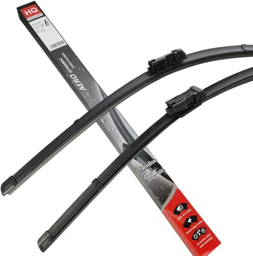 Set de parte delantera sin marco soporte de Aero limpiaparabrisas cuchillas HQ Automotive – AD12 – 124 doble caja