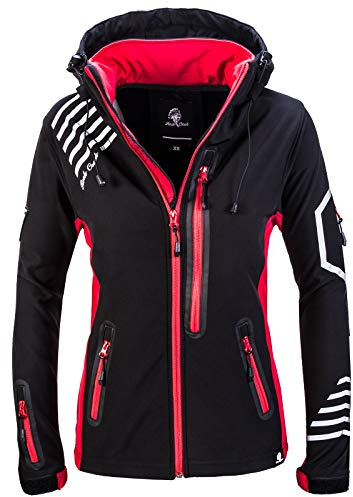 Rock Creek Softshelljacke Damen Outdoor Windbreaker D-402 | Wasserabweisende Übergangsbekleidung, funktionale Wanderjacke für Frauen, Camping, Freizeit und wechselhaftes Wetter