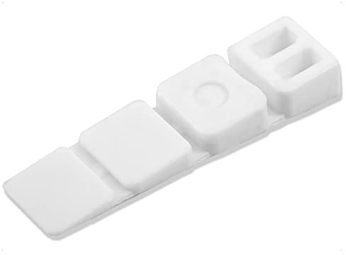 100 X Mprofi MT® Cunei per Mobili in plastica con punti di rottura integrati Cunei Distanziatori Cunei di Regolazione Bianco
