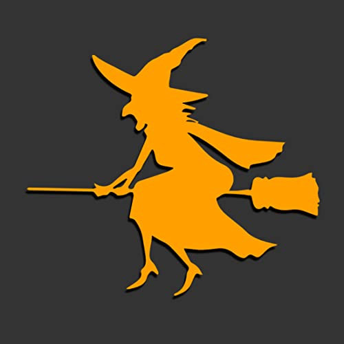 Decus Shop Bruja de Halloween XL 0235 (Naranja) // Pegatina OEM JDM Style Vinyl Transfer