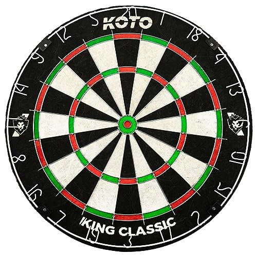 KOTO – King Classic Dartscheibe, Offizielle Turniermaße, dartscheibe steeldart, rotierender Zahlenring