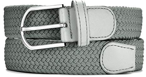 MASADA Stoffgürtel - Dehnbarer Stretch-Gürtel für Damen und Herren 3,2 cm breit elastisch 90-120 cm lang