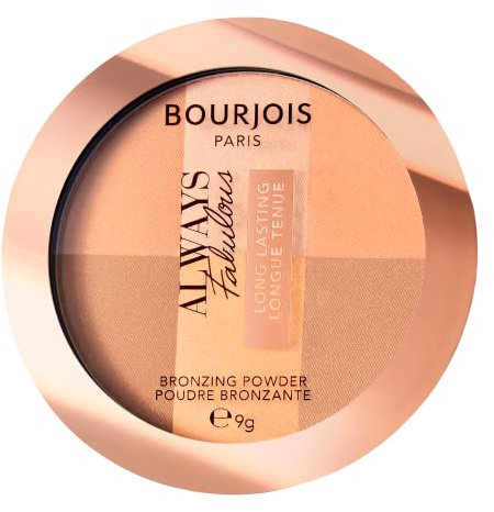Bourjois, Always Fabulous Long-Lasting Bronzing Powder, Bronzing Powder with Long Lasting Luminous Finish - 001 Medium