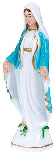 VALICLUD Jungfrau Maria Statue Aus Kunststoff Handgefertigt 6 Zoll Skulptur Religiöse Deko Für Haussegen Und Kirchendekoration