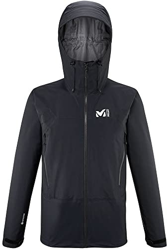 MILLET Kamel Light GTX JKT L, Chaqueta Hardshell para Hombre, Membrana Gore-Tex Impermeable, Alpinismo, Color Negro, Talla L