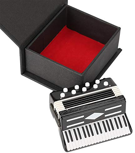 Modello di Fisarmonica in Miniatura, Mini Strumento Musicale Decorazione in Miniatura, Modello di fisarmonica in miniatura Display Mini ornamenti musicali Decorazione domestica artigianale