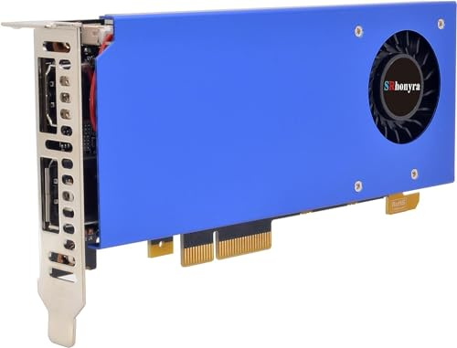 SRhonyra GeForce GT 1030 Graphics Card 2GB Low Profile Graphics Card GDDR5 64 Bit PCI-e 3.0 x4 Compatible x8 x16 Dual HDMI Displays 2 Monitor Video Card Support DirectX 12 OpenGL 4.5 HDCP 2.2