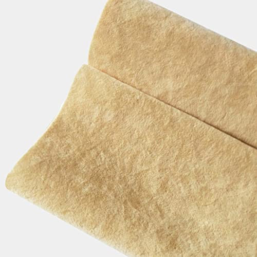 HARICSET 145 cm Breit Bastelfilz Selbstklebend Kinder Vliesstoff Stoff Filzplatten zum Filzuntersetzer Basteln Nähen DIY Patchwork(Size:1.45 * 0.5m,Color:dunkler Hautton)