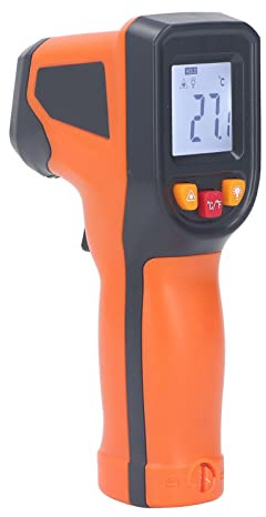 Infraröd termometer för matlagning, digital temperaturmätning, kontaktlös -livsmedelstemperaturpistol, bakgrundsbelysning, LCD-skärm, negativ 50 till 400 ℃